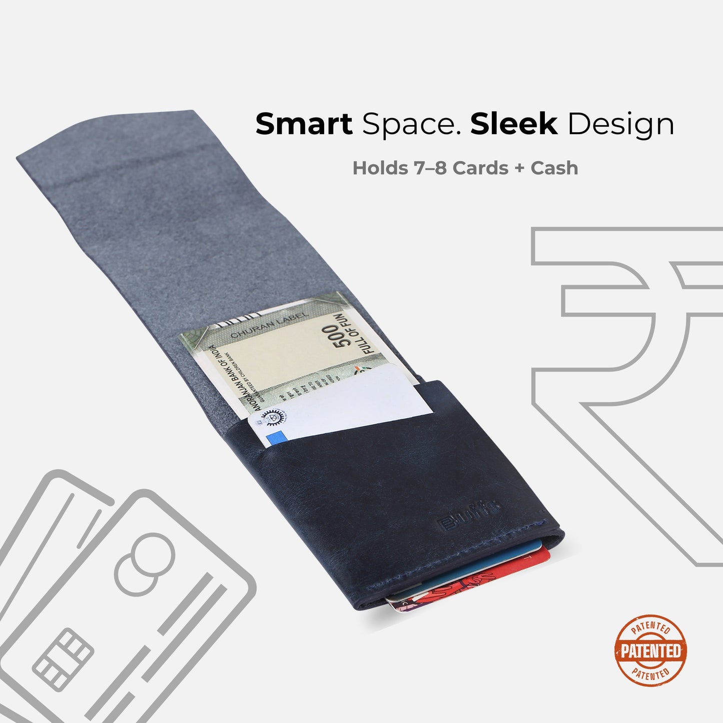 Fold Wallet Midnight Blue