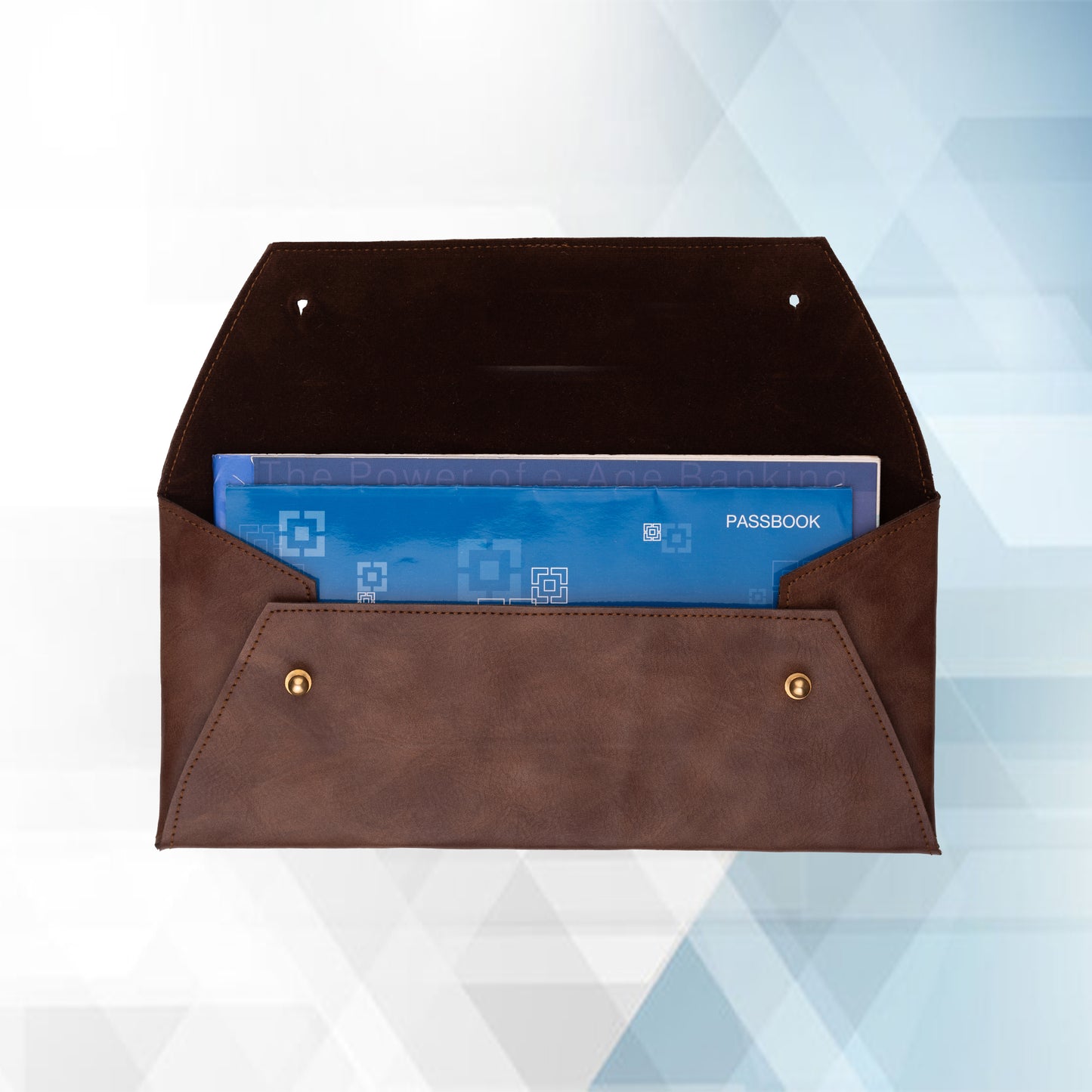 Vegan Leather Cheque Book Holder