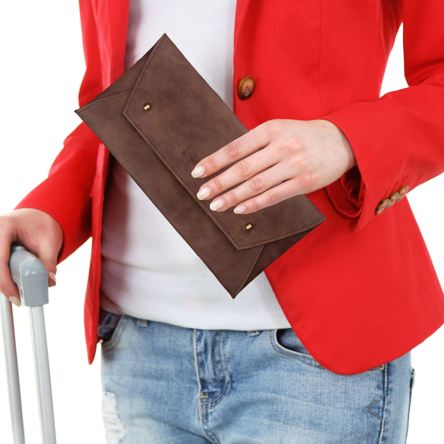 Vegan Leather Cheque Book Holder