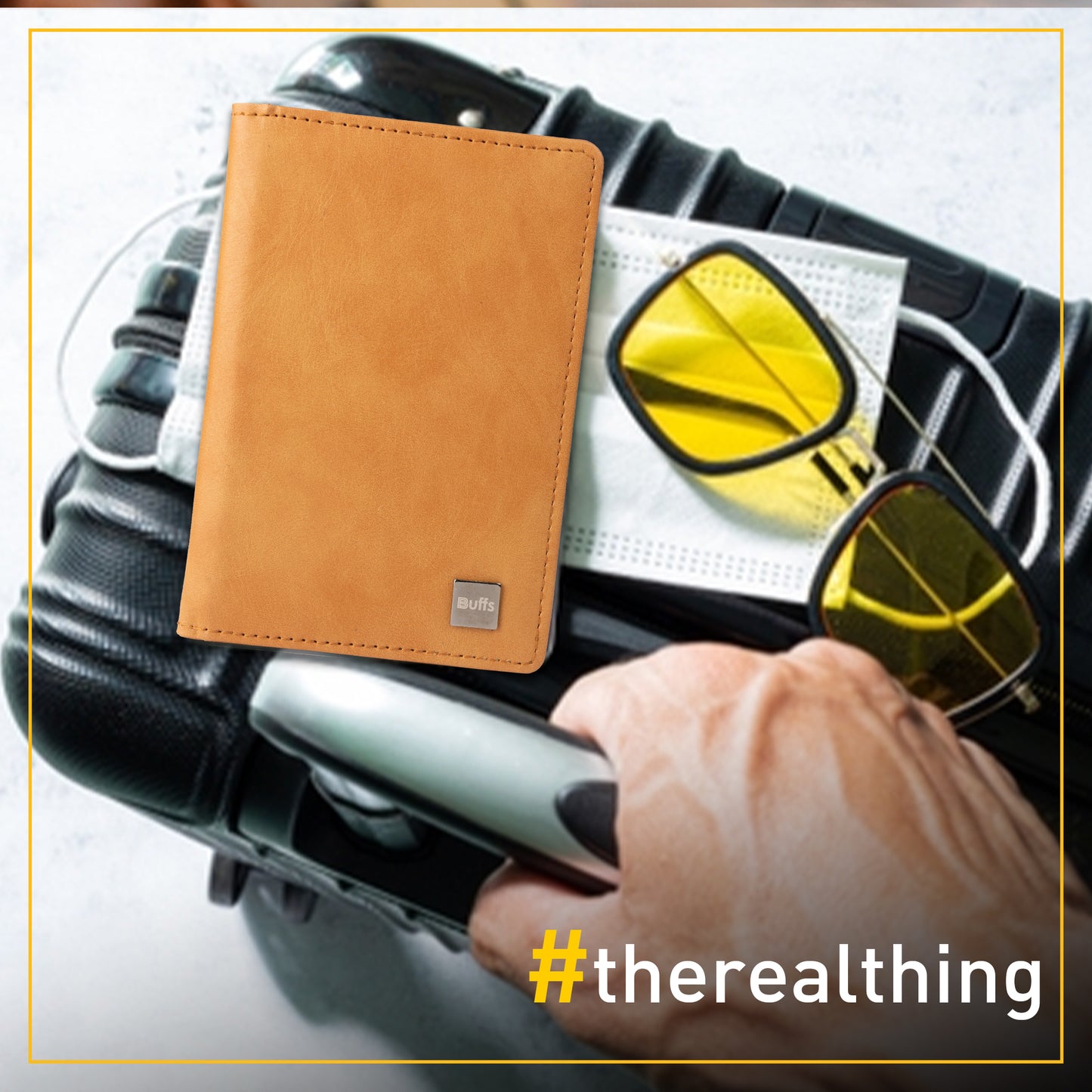 Buffs Passport Holder Cover with RFID Protection
