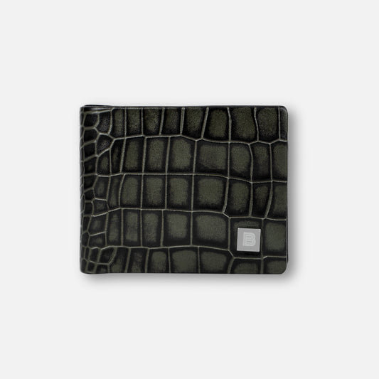 Croc Wallet Green