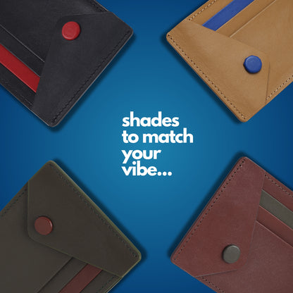 Buffs Minimalist Genuine Leather Card Holder