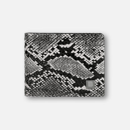 Buffs Snake Print Design Leather Wallet for Men