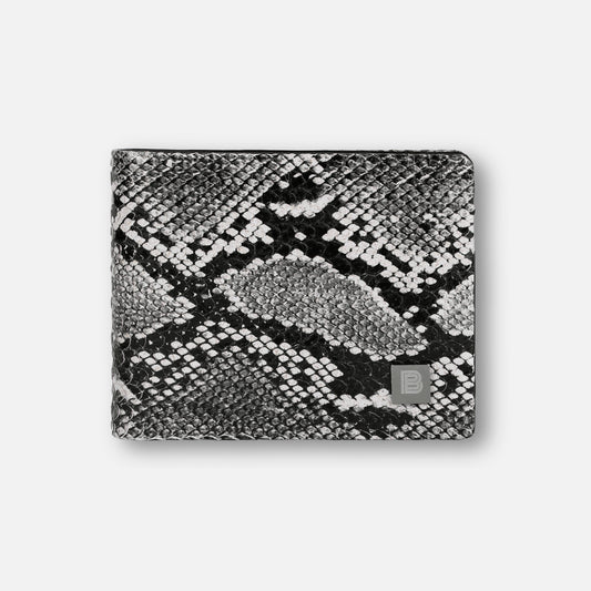 Buffs Snake Print Design Leather Wallet for Men