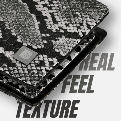 Buffs Snake Print Design Leather Wallet for Men