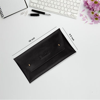 Cheque Book Holder Black