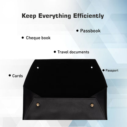 Vegan Leather Cheque Book Holder