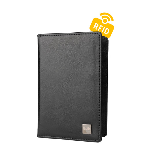 Vegan Leather Passport Holder Cover with RFID Protection