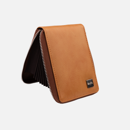 9 Slot Zipper Tan