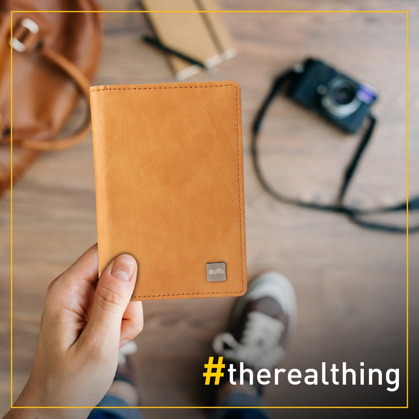 Passport Holder Tan