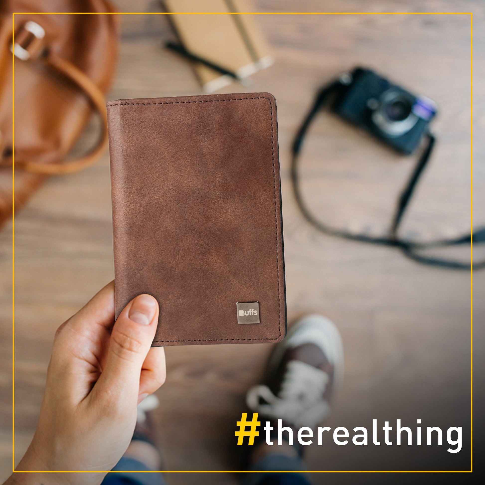 Passport Holder Brown