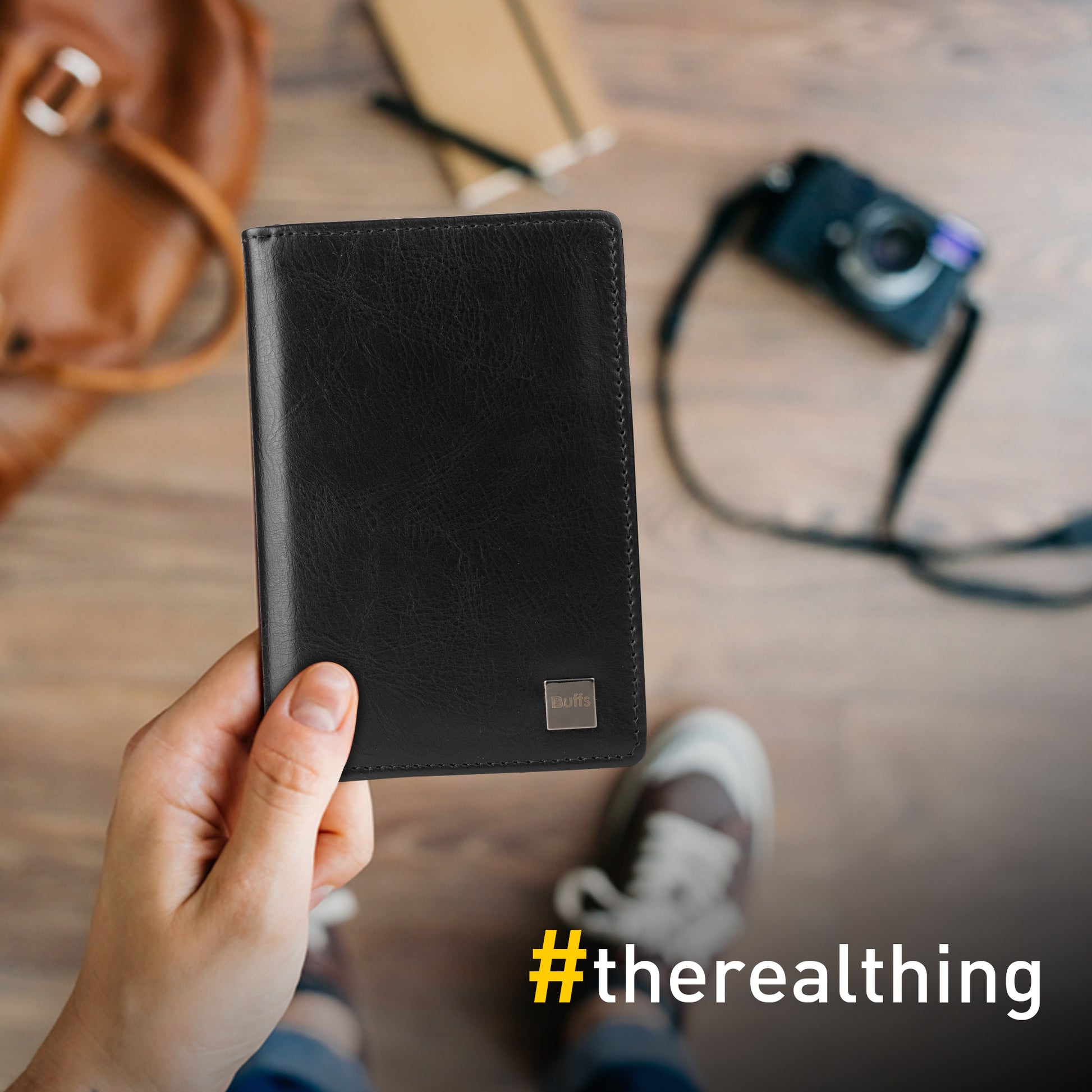 Passport Holder Black