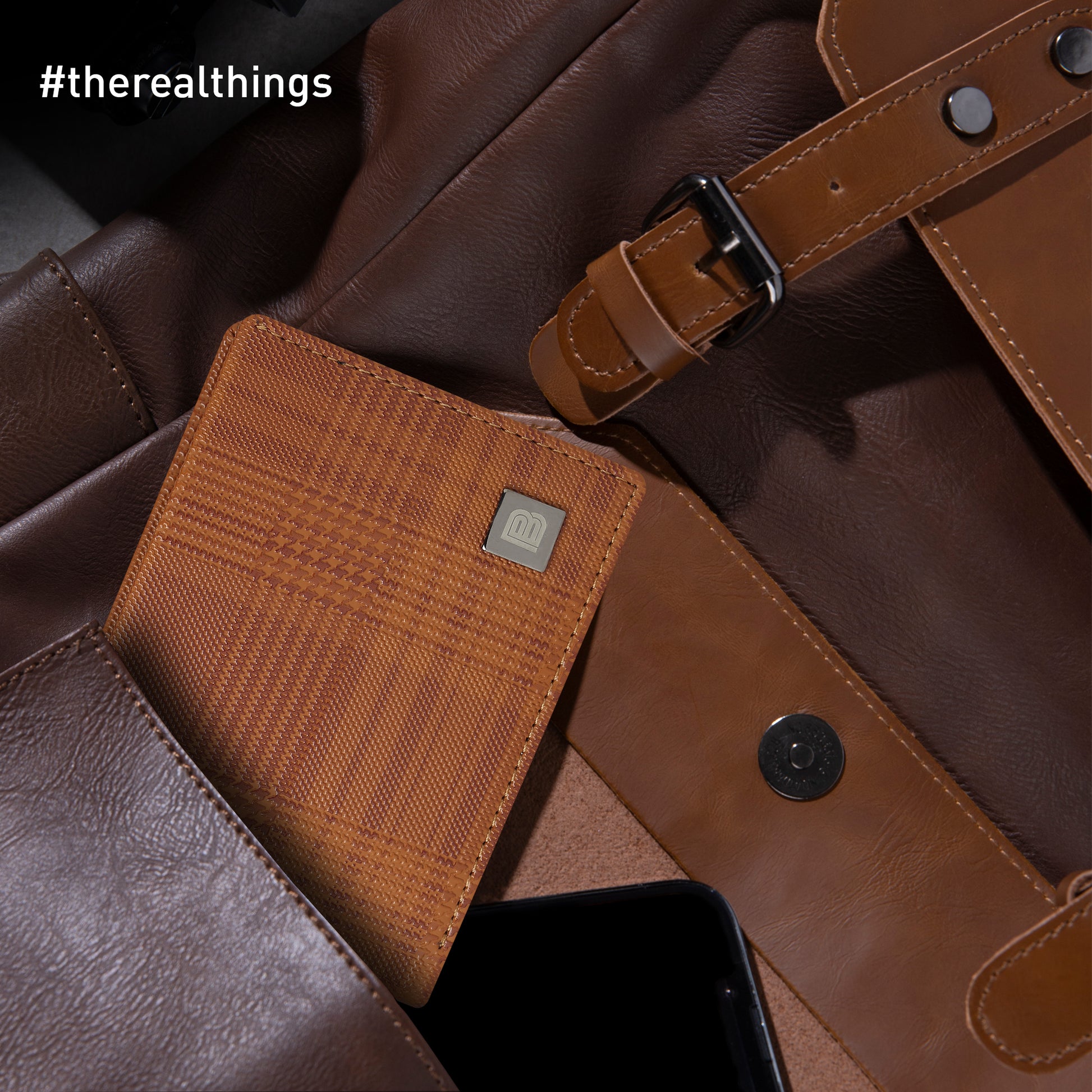 Wallet Checkered Tan