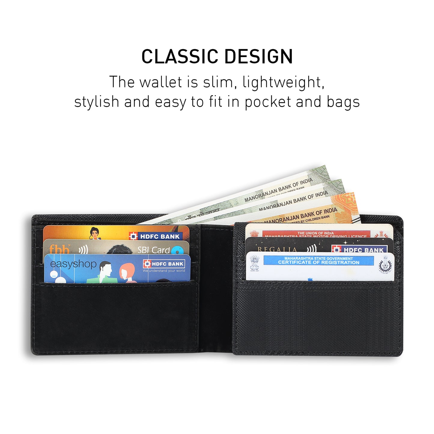 Wallet Checkered Black