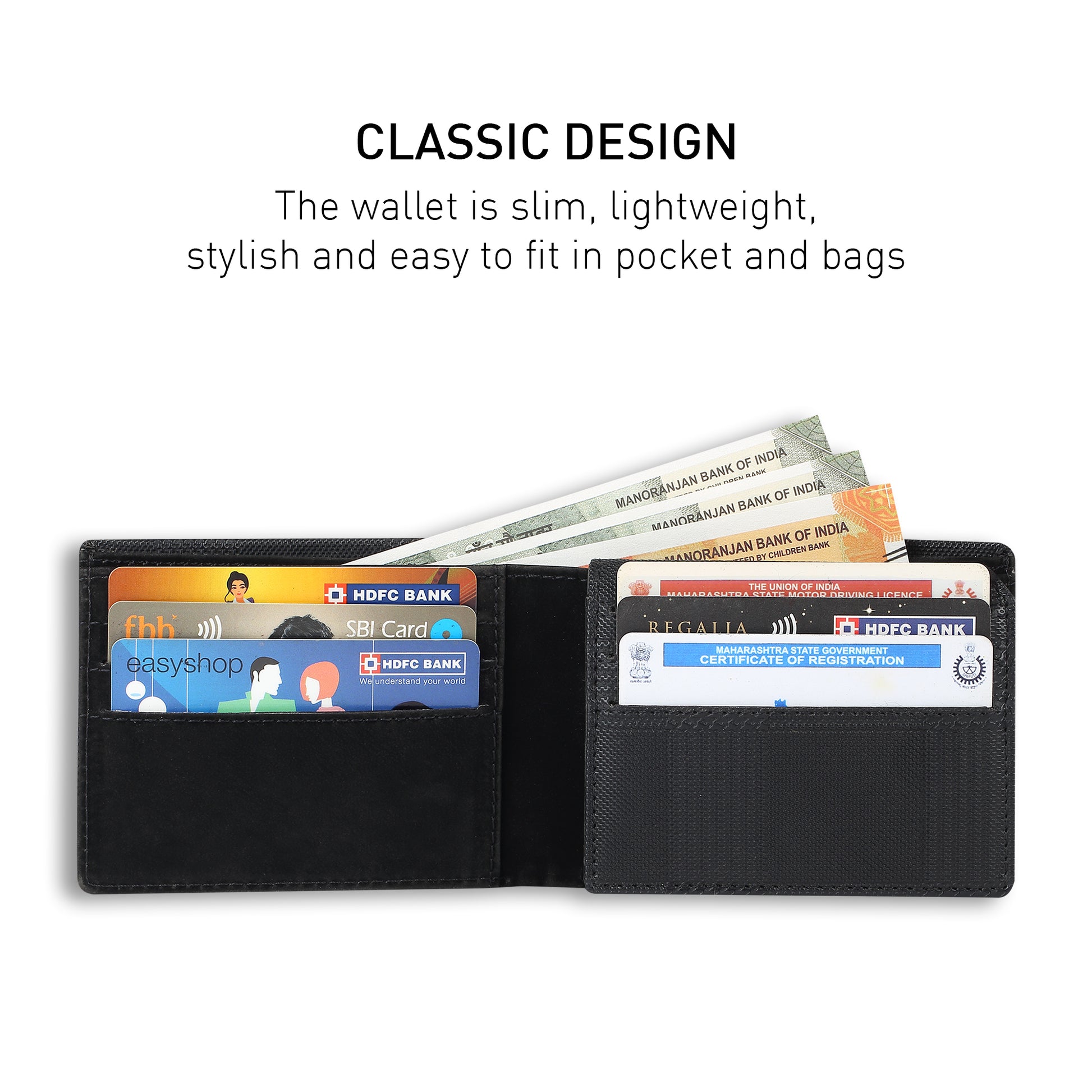 Wallet Checkered Black