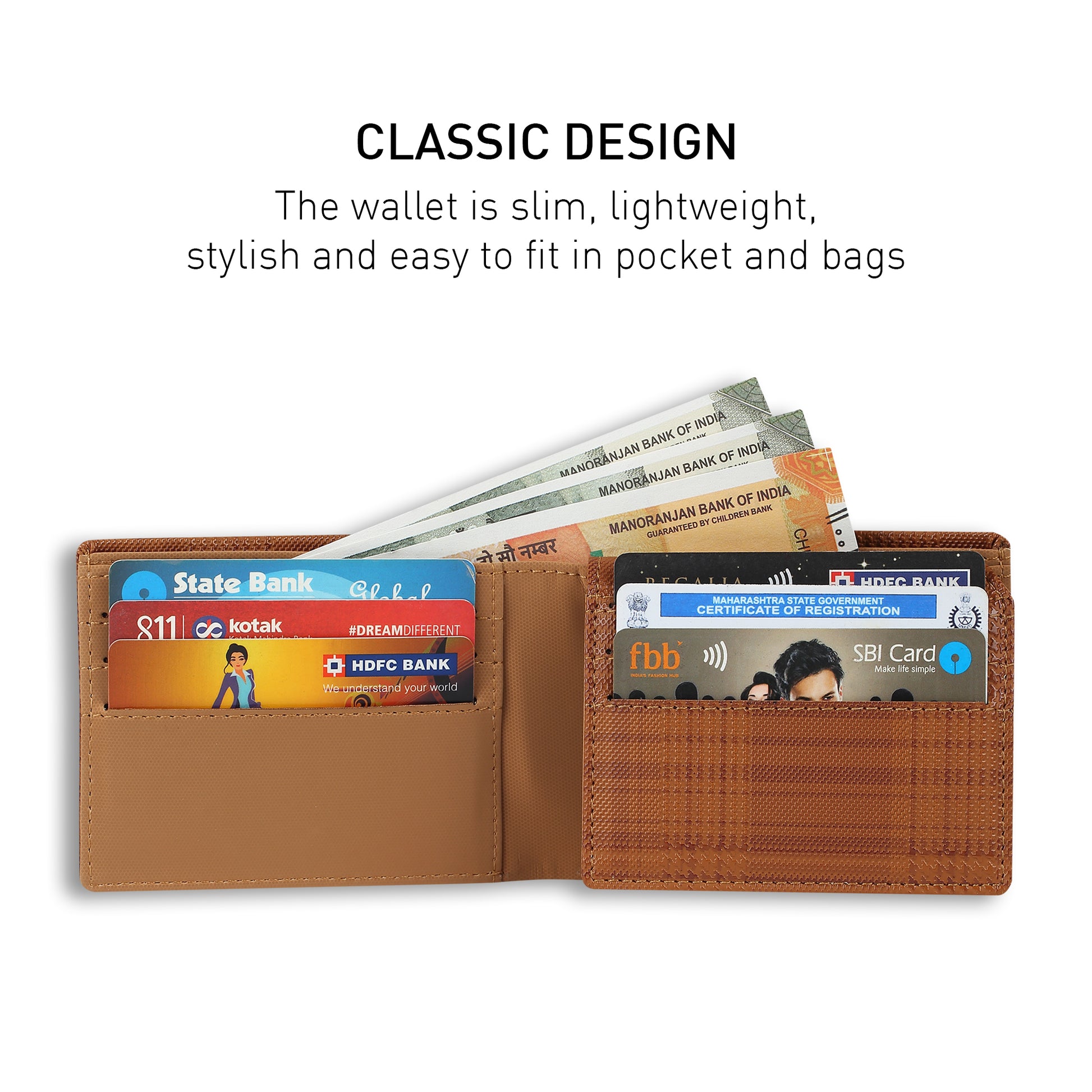 Wallet Checkered Tan