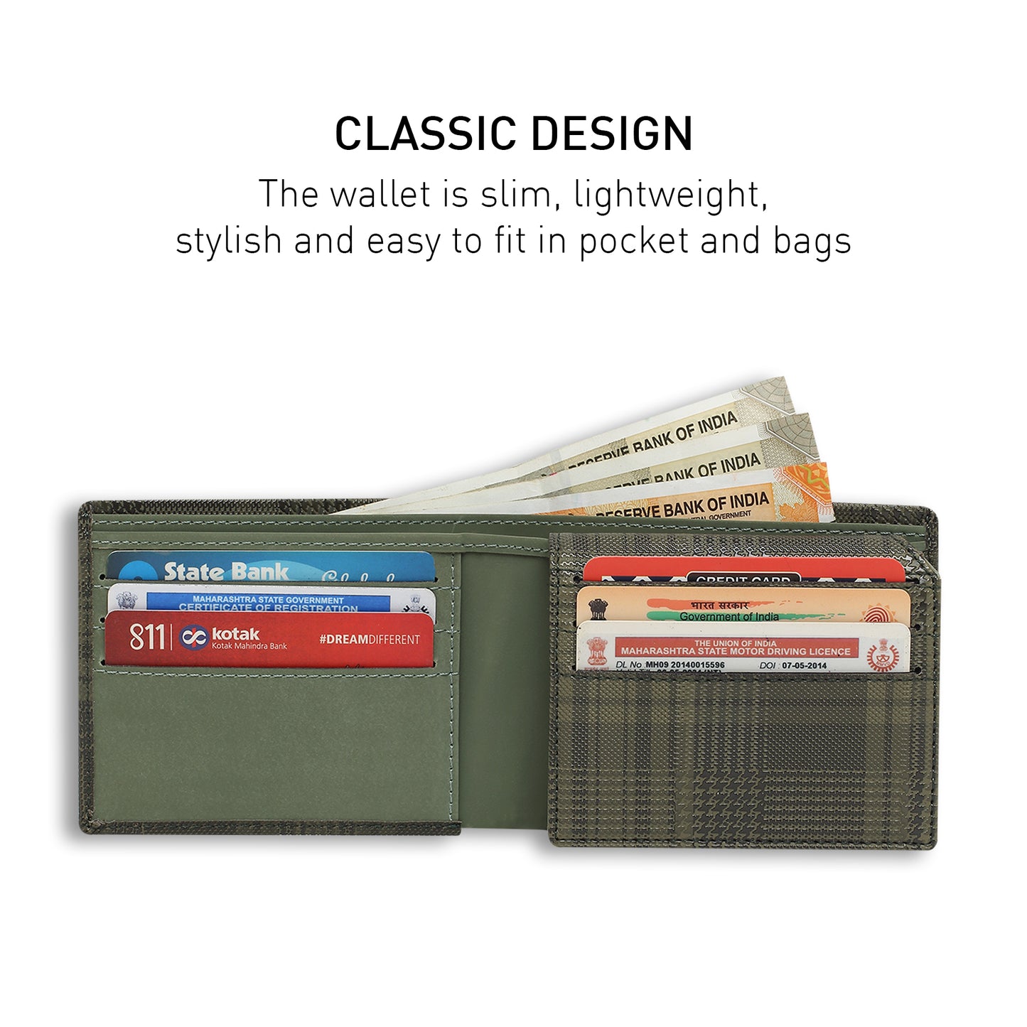 Wallet Checkered Green