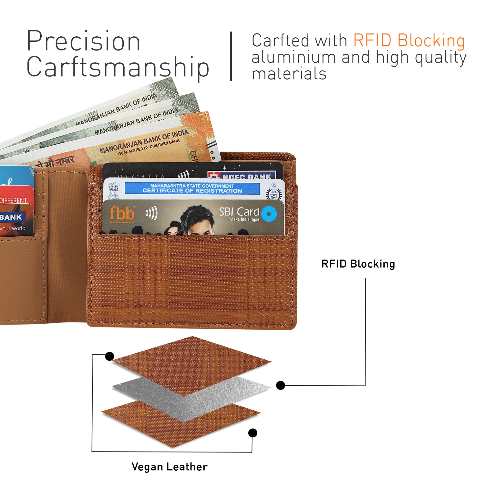 Wallet Checkered Tan
